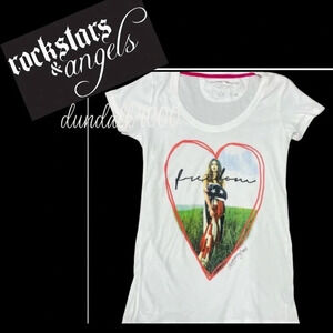 Rockstars & Angels Freedom Short Sleeve T-Shirt M